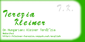 terezia kleiner business card